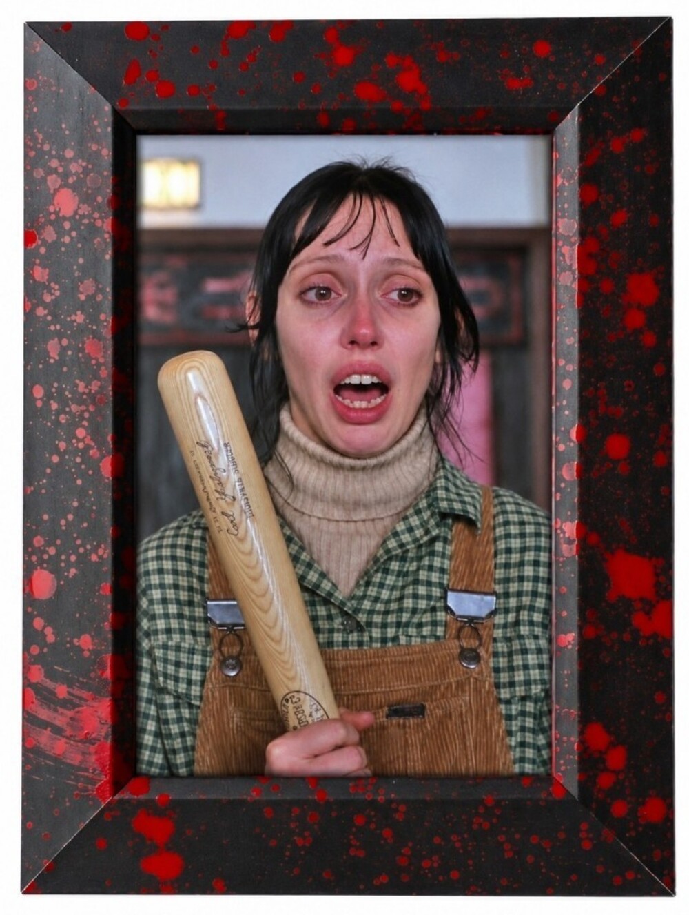 The Shining Twins Horror Vintage Retro 80s Metal Frame Photo Print Gothic Bloody